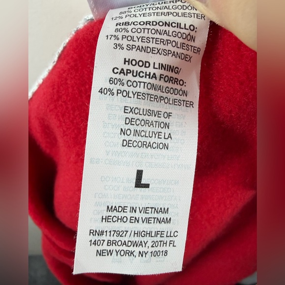 Champion Women's Cropped Fleece Zip-Up Sweatshirt - Tango Red L - Picture 12 of 13